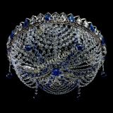 Люстра Жасмин №1 синяя в Кирове