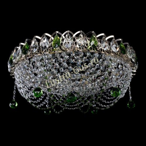 Люстра Жасмин №1 зеленая в Кирове Гусь Хрустальный