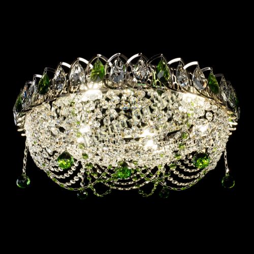 Люстра Жасмин №1 зеленая в Кирове Гусь Хрустальный