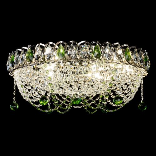 Люстра Жасмин №1 зеленая в Кирове Гусь Хрустальный