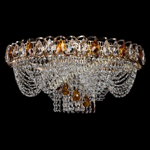 Люстра Жасмин Каскад чайный в Кирове Гусь Хрустальный