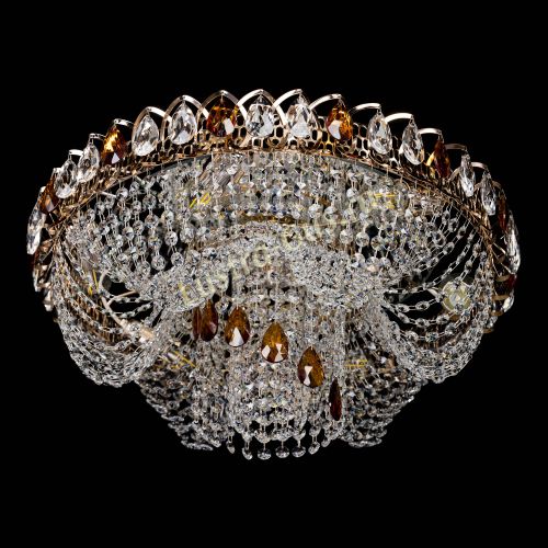 Люстра Жасмин Каскад чайный в Кирове Гусь Хрустальный