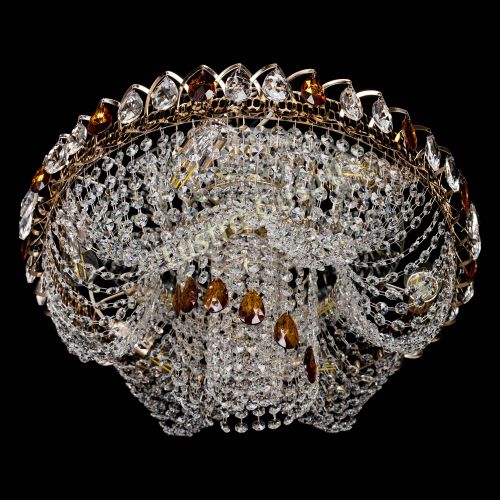 Люстра Жасмин Каскад чайный в Кирове Гусь Хрустальный