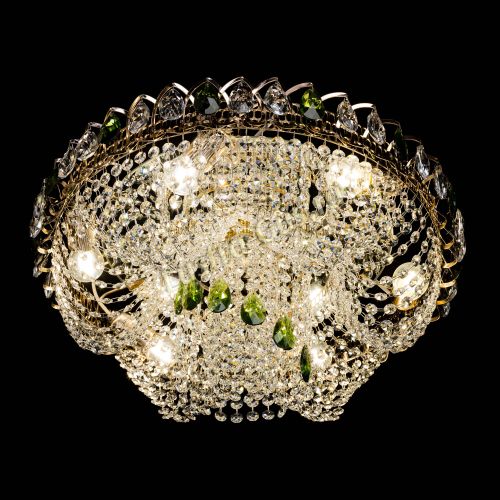 Люстра Жасмин Каскад зеленый в Кирове Гусь Хрустальный