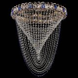 Люстра ﻿Жасмин Веер синий в Кирове