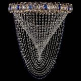 Люстра ﻿Жасмин Веер синий в Кирове