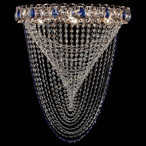 Люстра ﻿Жасмин Веер синий в Кирове Гусь Хрустальный