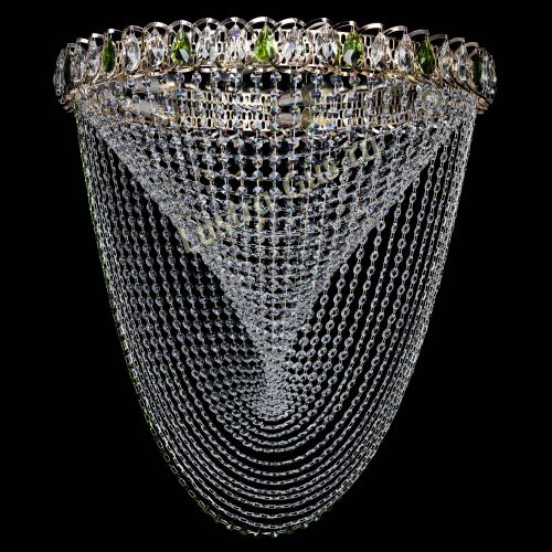 Люстра ﻿Жасмин Веер зеленый в Кирове Гусь Хрустальный