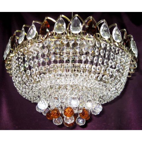 Люстра Капель Кулон цветная в Кирове Гусь Хрустальный