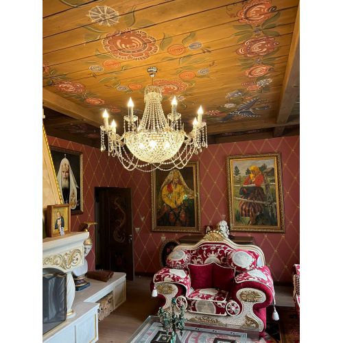 Люстра Елизавета №13 Купол в Кирове Гусь Хрустальный