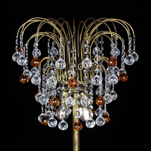 Торшер Агата шар под бронзу Чайный в Кирове Гусь Хрустальный