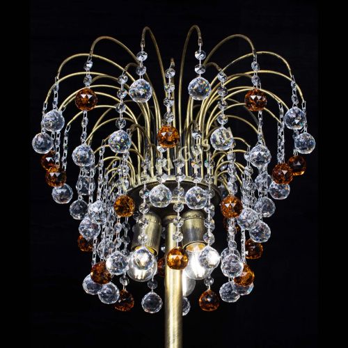 Торшер Агата шар под бронзу Чайный в Кирове Гусь Хрустальный