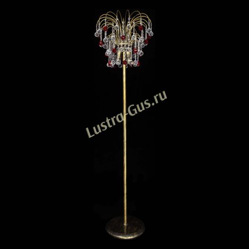 Торшер Агата шар под бронзу Красный в Кирове Гусь Хрустальный