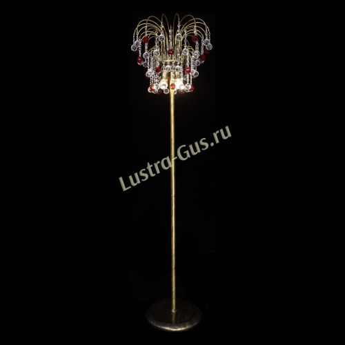 Торшер Агата шар под бронзу Красный в Кирове Гусь Хрустальный