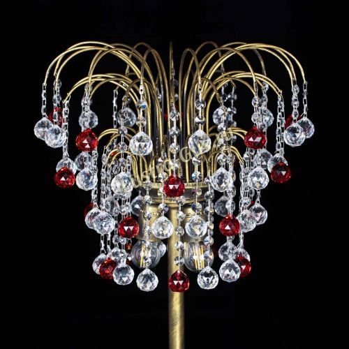 Торшер Агата шар под бронзу Красный в Кирове Гусь Хрустальный