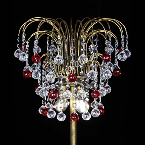 Торшер Агата шар под бронзу Красный в Кирове Гусь Хрустальный