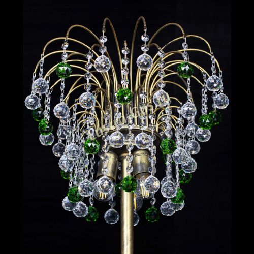 Торшер Агата шар под бронзу Зеленый в Кирове Гусь Хрустальный
