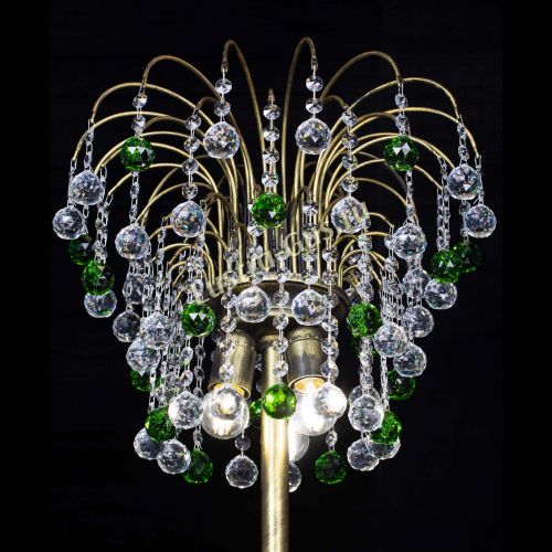 Торшер Агата шар под бронзу Зеленый в Кирове Гусь Хрустальный