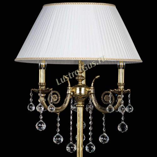 Бронзовый торшер Антик №3/2 шар в Кирове Гусь Хрустальный