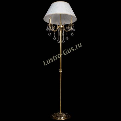 Бронзовый торшер Антик №3/2 шар в Кирове Гусь Хрустальный