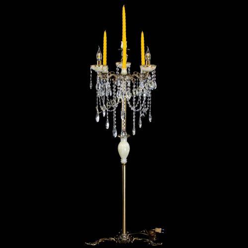 Торшер бронзовый Оникс №3/2 журавлик в Кирове Гусь Хрустальный