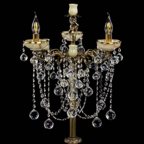 Торшер бронзовый Оникс №3 шар в Кирове Гусь Хрустальный