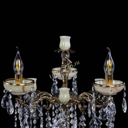 Торшер бронзовый Оникс №3 журавлик в Кирове Гусь Хрустальный